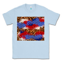 Dusty Blue 4th of July USA flag leopard 20oz tumbler Classic Tee - Neo Western