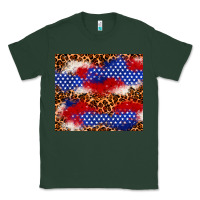 Sports Green 4th of July USA flag leopard 20oz tumbler Classic Tee - Neo Western
