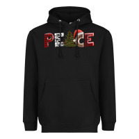 Black peace christmas Heavyweight Hoodie - AdoDesignShop