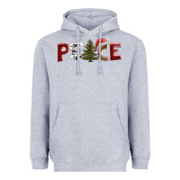 Heather Grey peace christmas Heavyweight Hoodie - AdoDesignShop