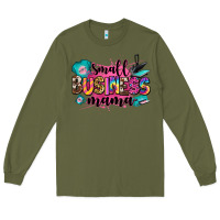 Army Green small business mama Long Sleeve Tee - Zillion Design Studio