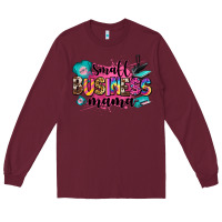 Burgundy small business mama Long Sleeve Tee - Zillion Design Studio