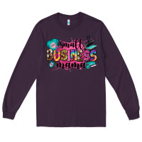 Plum small business mama Long Sleeve Tee - Zillion Design Studio