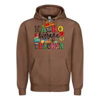 Chestnut nacho average teacher Zipper Hoodie - JahusDesignShop