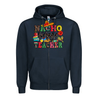 Navy nacho average teacher Zipper Hoodie - JahusDesignShop