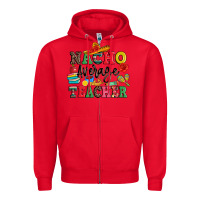 Red nacho average teacher Zipper Hoodie - JahusDesignShop