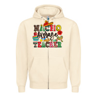 Sandshell nacho average teacher Zipper Hoodie - JahusDesignShop
