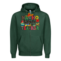 Sports Green nacho average teacher Zipper Hoodie - JahusDesignShop