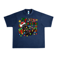 Navy meowy christmas Urban Heavy Tee - Zillion Design Studio