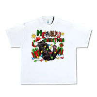 White meowy christmas Urban Heavy Tee - Zillion Design Studio