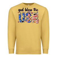 Antique Gold god bless the usa Premium Sweatshirt - NancyCooperArtShop