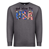 Charcoal Heather god bless the usa Premium Sweatshirt - NancyCooperArtShop