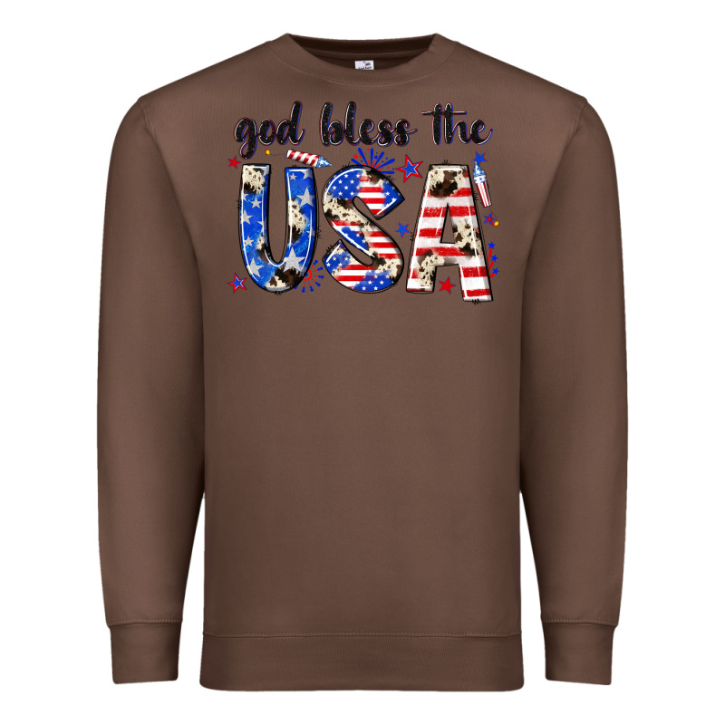 God Bless The Usa Premium Sweatshirt by NancyCooperArtShop | Teevron