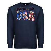Navy god bless the usa Premium Sweatshirt - NancyCooperArtShop