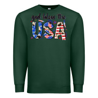 Sports Green god bless the usa Premium Sweatshirt - NancyCooperArtShop