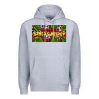 Heather Grey santa's helper with gifts Premium Hoodie - AdoDesignShop