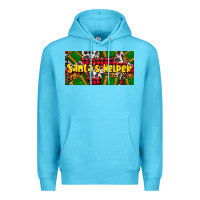 Ocean Blue santa's helper with gifts Premium Hoodie - AdoDesignShop