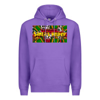 Purple santa's helper with gifts Premium Hoodie - AdoDesignShop