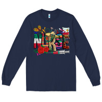 Navy cinco de mayo nurse Long Sleeve Tee - CTS Tumbler Store