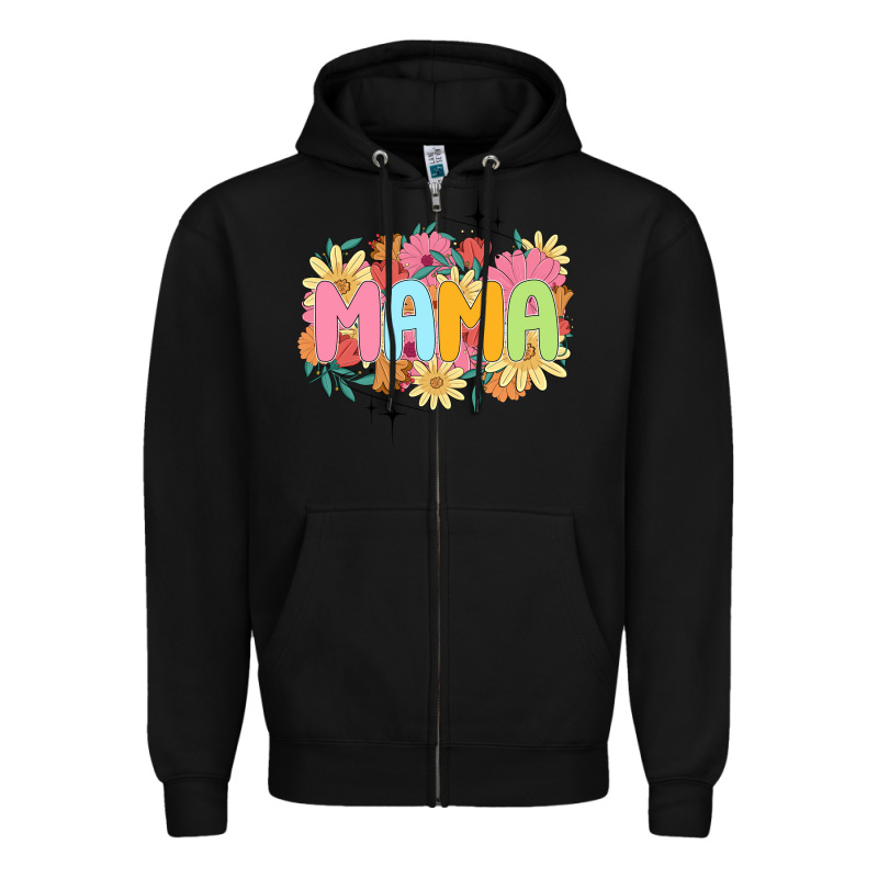 Floral Mama Zipper Hoodie by JahusDesignShop | Teevron
