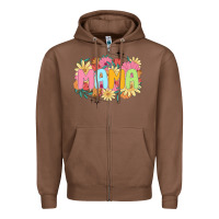 Chestnut floral mama Zipper Hoodie - JahusDesignShop