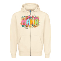 Sandshell floral mama Zipper Hoodie - JahusDesignShop
