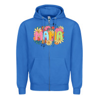 True Royal floral mama Zipper Hoodie - JahusDesignShop