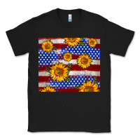 4th Of July Usa Flag Sunflower 20oz Tumbler Classic Tee | Teevron