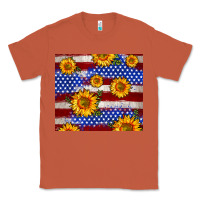 Copper 4th of July USA flag sunflower 20oz tumbler Classic Tee - Neo Western