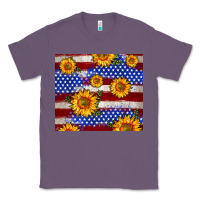 Lavender 4th of July USA flag sunflower 20oz tumbler Classic Tee - Neo Western