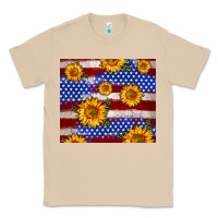 Mushroom 4th of July USA flag sunflower 20oz tumbler Classic Tee - Neo Western