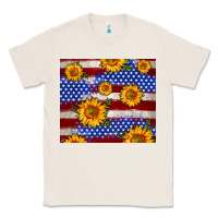 Natural 4th of July USA flag sunflower 20oz tumbler Classic Tee - Neo Western