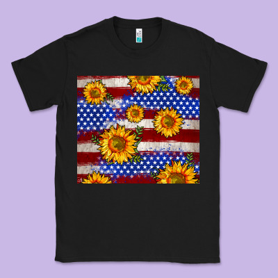 4th Of July Usa Flag Sunflower 20oz Tumbler Classic Tee Designed By Neo Western