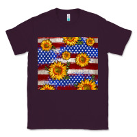 Plum 4th of July USA flag sunflower 20oz tumbler Classic Tee - Neo Western