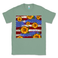 Sage 4th of July USA flag sunflower 20oz tumbler Classic Tee - Neo Western