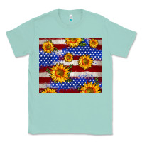 Seafoam 4th of July USA flag sunflower 20oz tumbler Classic Tee - Neo Western