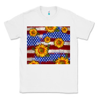 White 4th of July USA flag sunflower 20oz tumbler Classic Tee - Neo Western