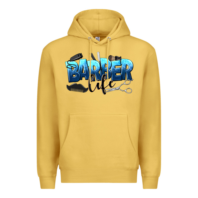 Barber Life Premium Hoodie by NancyCooperArtShop | Teevron