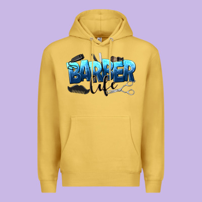 Barber Life Premium Hoodie Designed By Nancycooperartshop