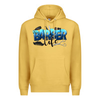 Antique Gold barber life Premium Hoodie - NancyCooperArtShop