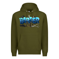 Army Green barber life Premium Hoodie - NancyCooperArtShop
