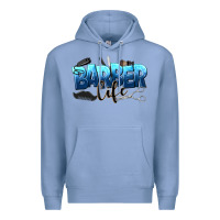 Colony Blue barber life Premium Hoodie - NancyCooperArtShop