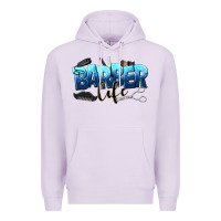 Lilac barber life Premium Hoodie - NancyCooperArtShop