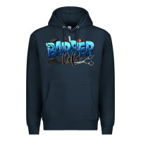 Navy barber life Premium Hoodie - NancyCooperArtShop