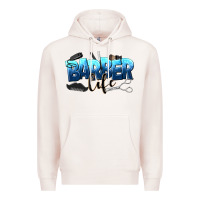 Pale Pink barber life Premium Hoodie - NancyCooperArtShop