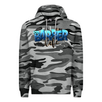 Slate Camo barber life Premium Hoodie - NancyCooperArtShop