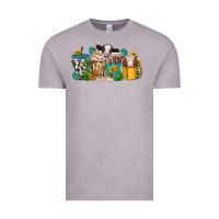 Vintage Zinc western cow coffee cup Vintage Tee - texasbilliewilder