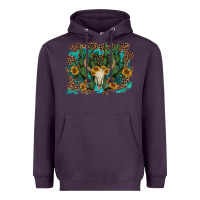 Plum leopard bull skull cactus sunflowers Heavyweight Hoodie - AdoDesignShop