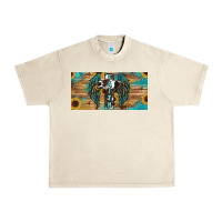 Sandshell Wings Cross Faith Urban Heavy Tee - RanaPortraitStore