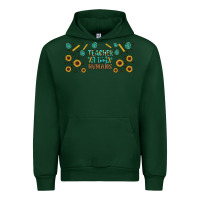 Forest Green teacher of tiny humans libbey glass Urban Hoodie - BundleAndBundleShop